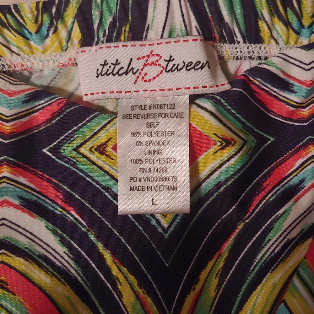 Patterned Strapless Dress - Picture 3 of 9